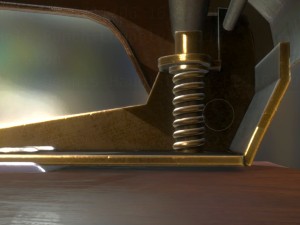 hole punch wood version 1 rigged and animated 3D 모델