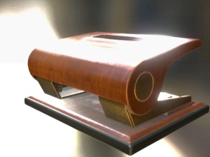 hole punch wood version 1 rigged and animated 3D 모델