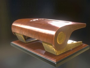 hole punch wood version 1 rigged and animated 3D 모델