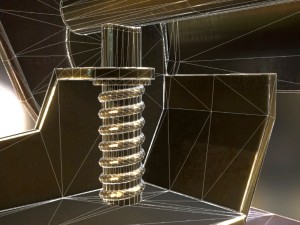 hole punch wood version 1 rigged and animated 3D 모델