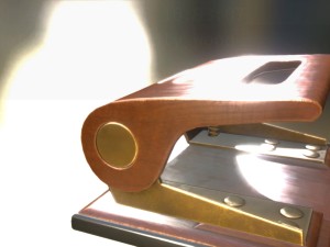 hole punch wood version 1 rigged and animated 3D 모델