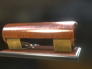 hole punch wood version 1 rigged and animated 3D 모델