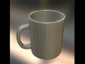 coffee cup clean version Model 3D