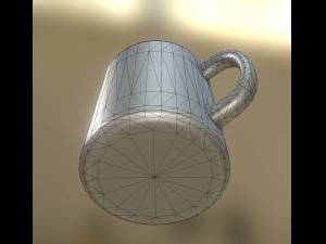 coffee cup clean version Model 3D