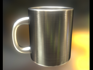 coffee cup alu version 3D Model
