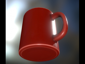 coffee cup red version Modelo 3D