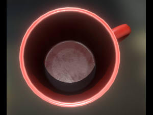 coffee cup red version Modelo 3D