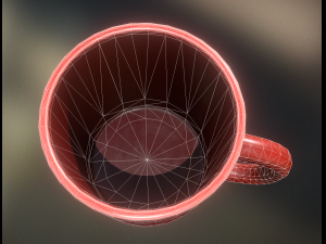 coffee cup red version Modelo 3D
