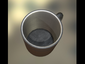 coffee cup wood version 3D Model