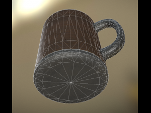 coffee cup wood version 3D Model