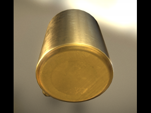 coffee cup gold version Modello 3D