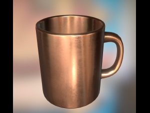 coffee cup copper version 3D Model