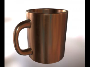 coffee cup copper version 3D Model