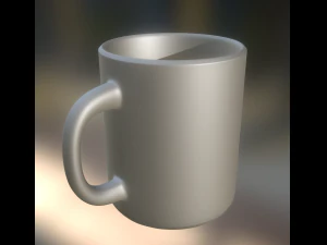 coffee cup highpoly version 3D Model