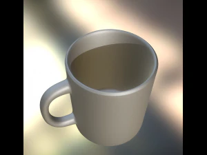 coffee cup highpoly version 3D Model