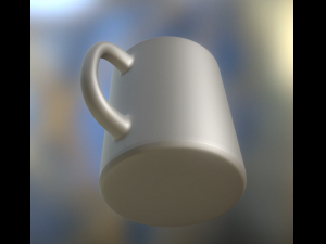 coffee cup highpoly version Modèle 3D
