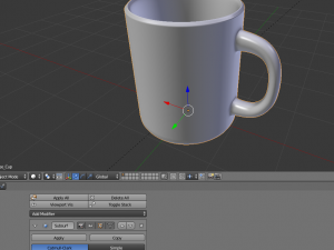 coffee cup highpoly version Modèle 3D