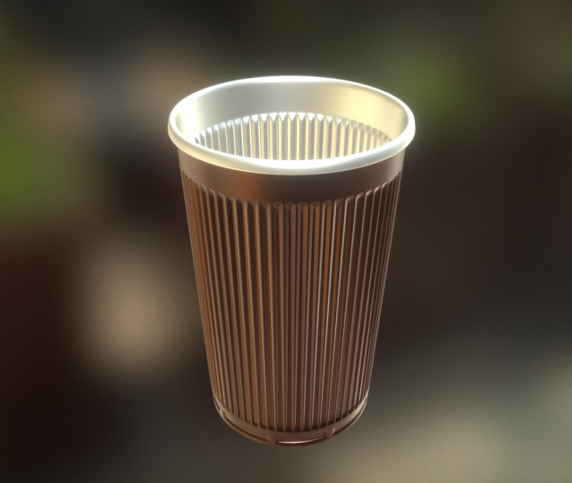 plastic cup highpoly version Model 3D .c4d .max .obj .3ds .fbx .stl .blend 