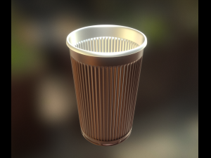 plastic cup highpoly version 3D Model