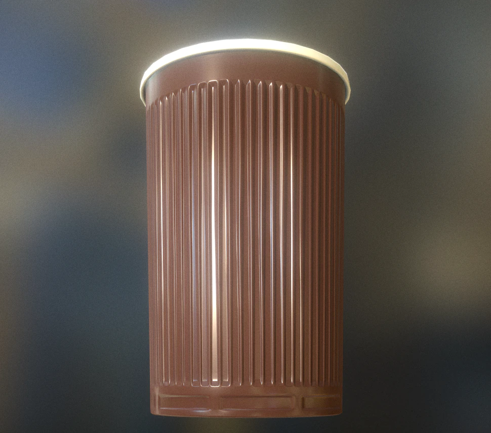 plastic cup lowpoly clean version 3D Model .c4d .max .obj .3ds .fbx .stl .blend 