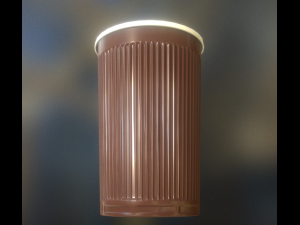 plastic cup lowpoly clean version 3D Model
