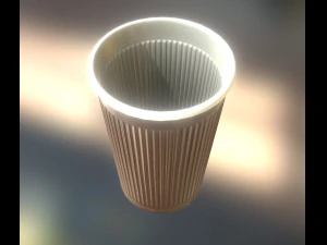 plastic cup lowpoly clean version 3D Model