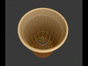 plastic cup lowpoly clean version 3D Model