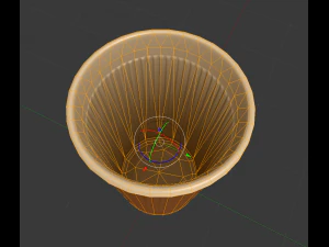 plastic cup lowpoly clean version 3D Model