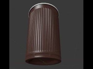 plastic cup lowpoly clean version 3D Model