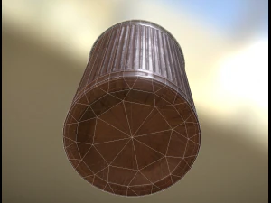 plastic cup lowpoly old version 3D Model