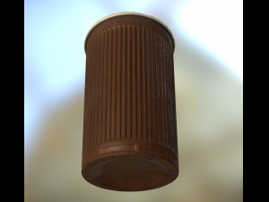 plastic cup lowpoly old version 3D Model