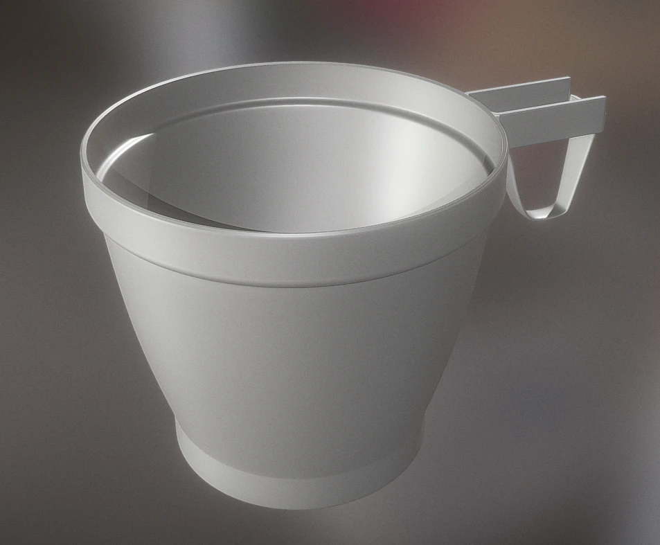 plastic cup 2 highpoly version 3D Model .c4d .max .obj .3ds .fbx .stl .blend 