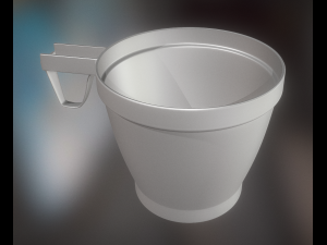 plastic cup 2 highpoly version 3D Model