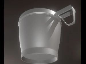 plastic cup 2 highpoly version 3D Model