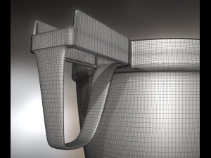 plastic cup 2 highpoly version 3D Model