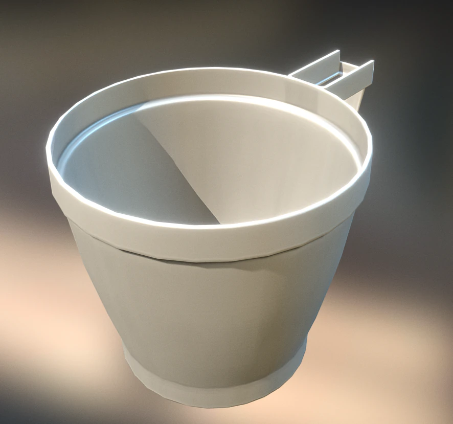 plastic cup 2 lowpoly version 3D Model .c4d .max .obj .3ds .fbx .stl .blend 