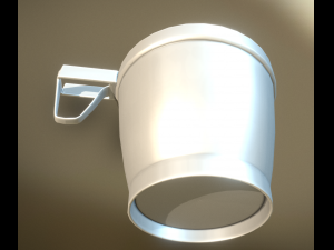 plastic cup 2 lowpoly version Modelo 3D