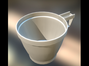 plastic cup 2 lowpoly version Modelo 3D