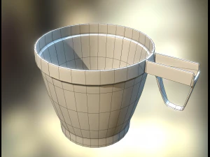 plastic cup 2 lowpoly version 3D Model