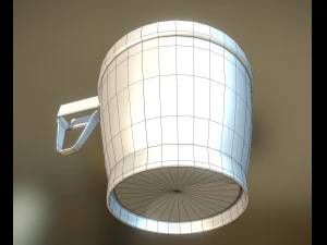 plastic cup 2 lowpoly version 3D Model