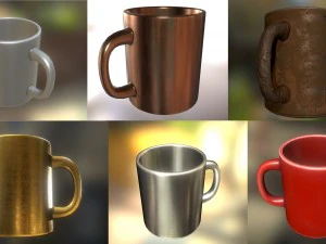 coffee cup pack 3D Model