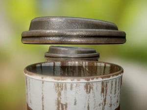 coffee to go cup junk 1 3D Model