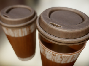 coffee to go cup junk 2 Modèle 3D