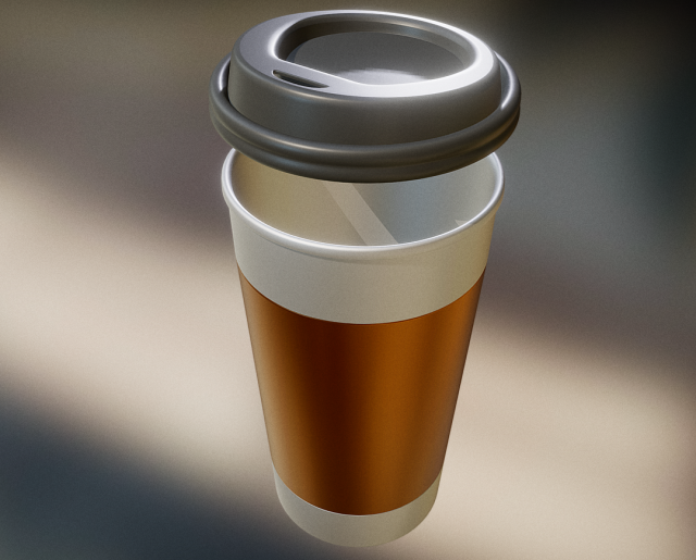 coffee to go cup highpoly 3D Модель .c4d .max .obj .3ds .fbx .stl .blend 