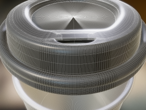 coffee to go cup highpoly 3D Модель
