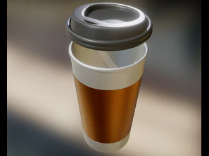 coffee to go cup pack 3D Model