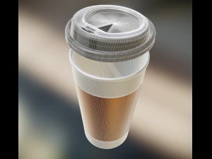 coffee to go cup pack 3D Model
