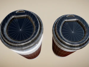 coffee to go cup pack 3D Model