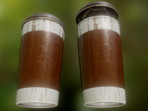 coffee to go cup pack 3D Model