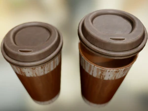 coffee to go cup pack 3D Model
